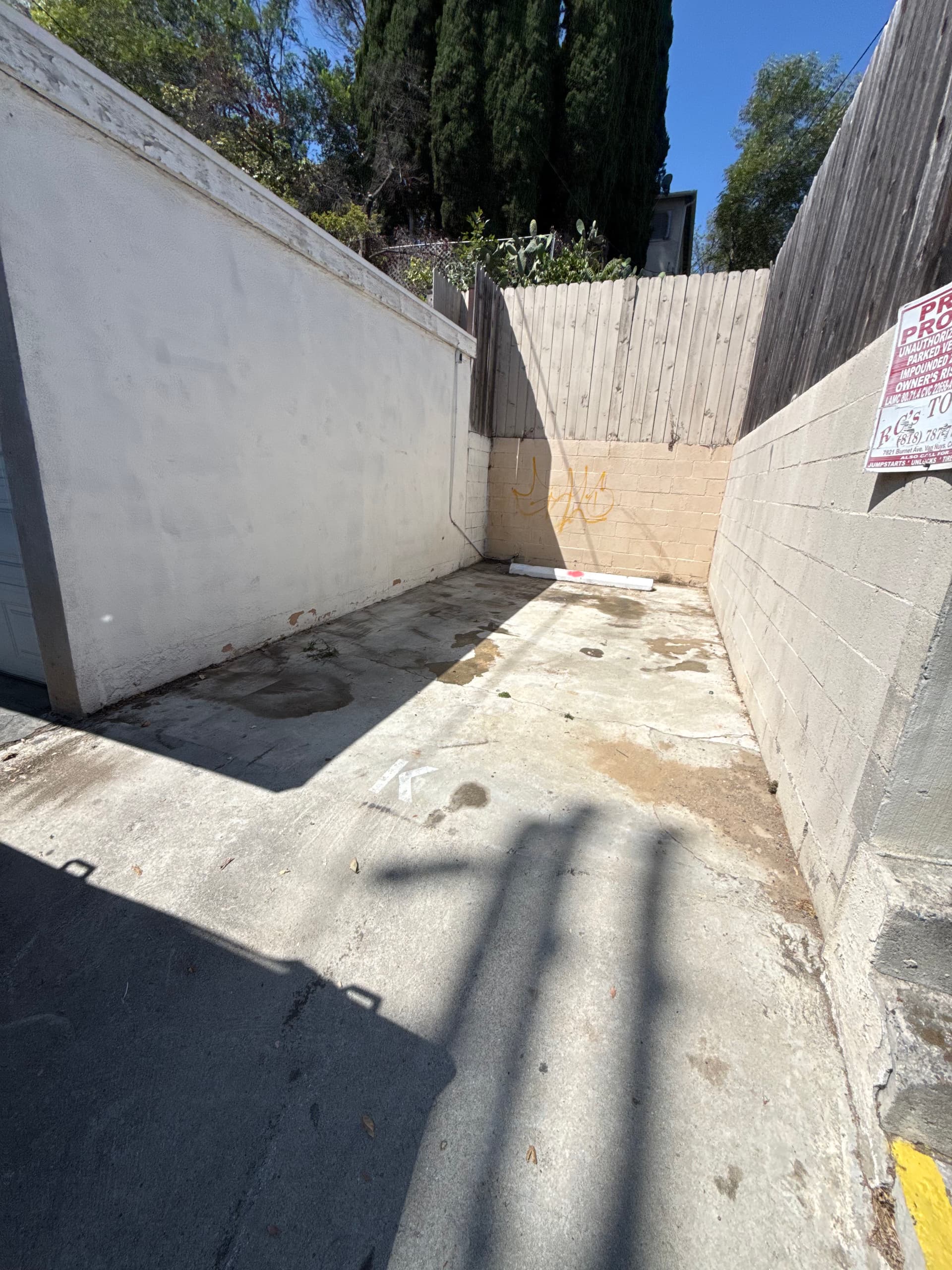Gallery photos for Parking Spot Takeover Cleaned Out and Cleared for Use Again: Image #2