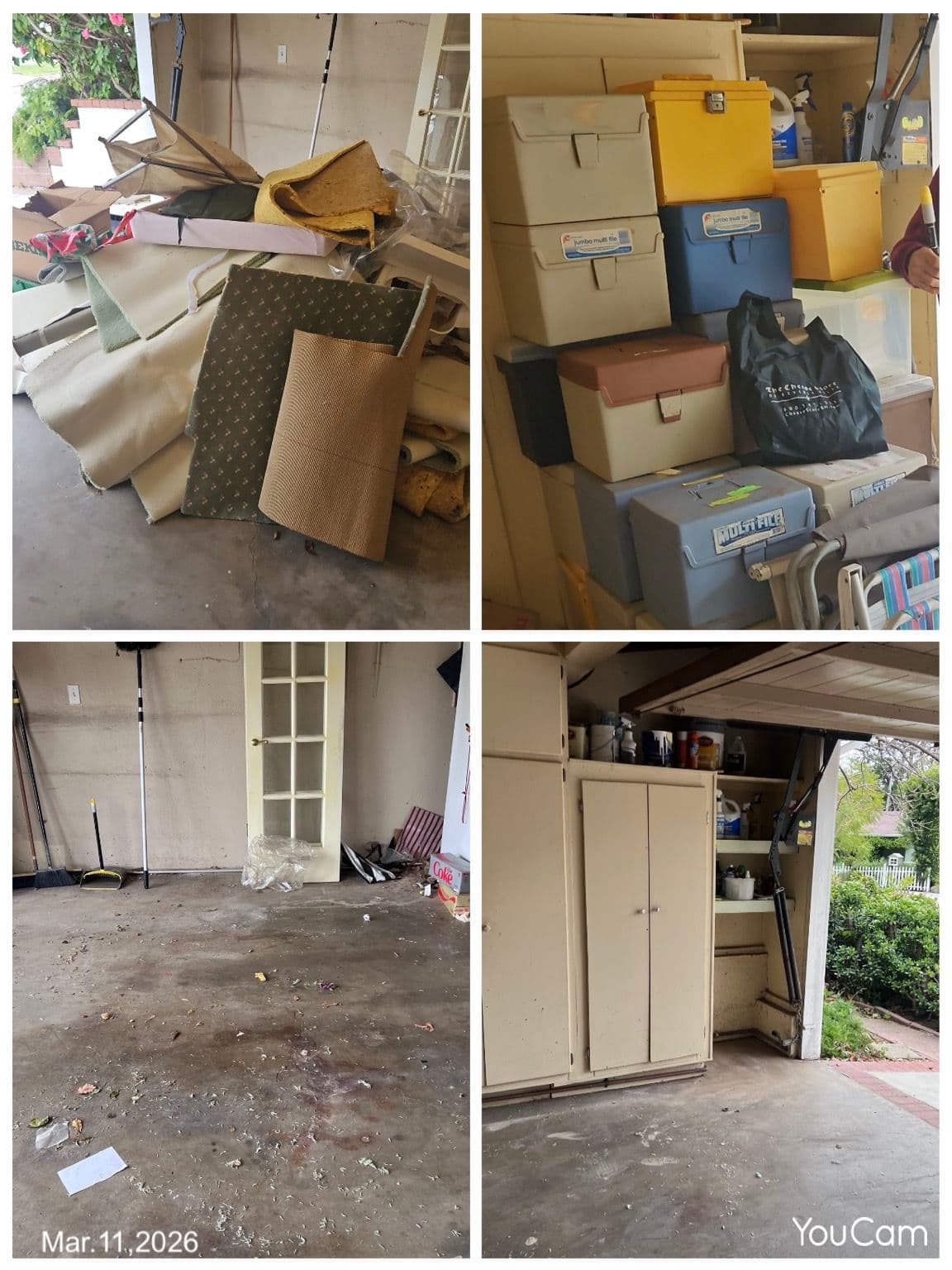 Full garage cleanout with years of clutter hauled away image
