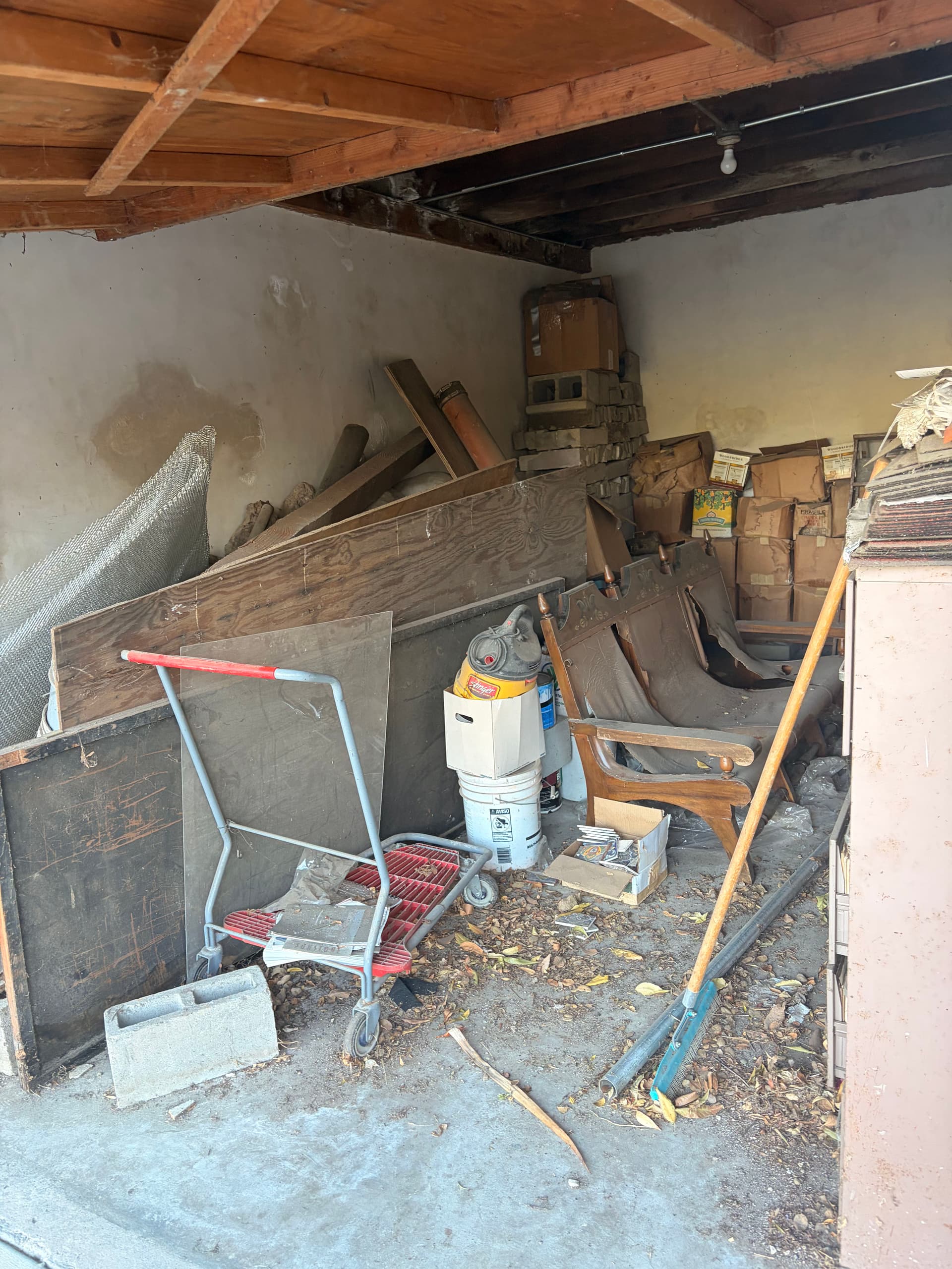 Packed Garage Cleared Out and Ready to Use Again image