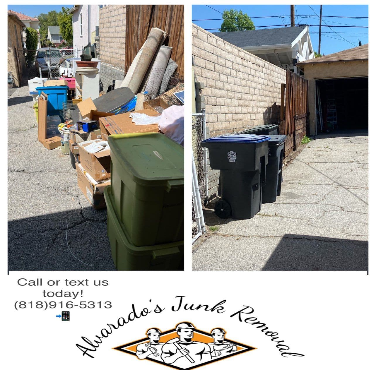 Alley Transformation Junk Removal Success image