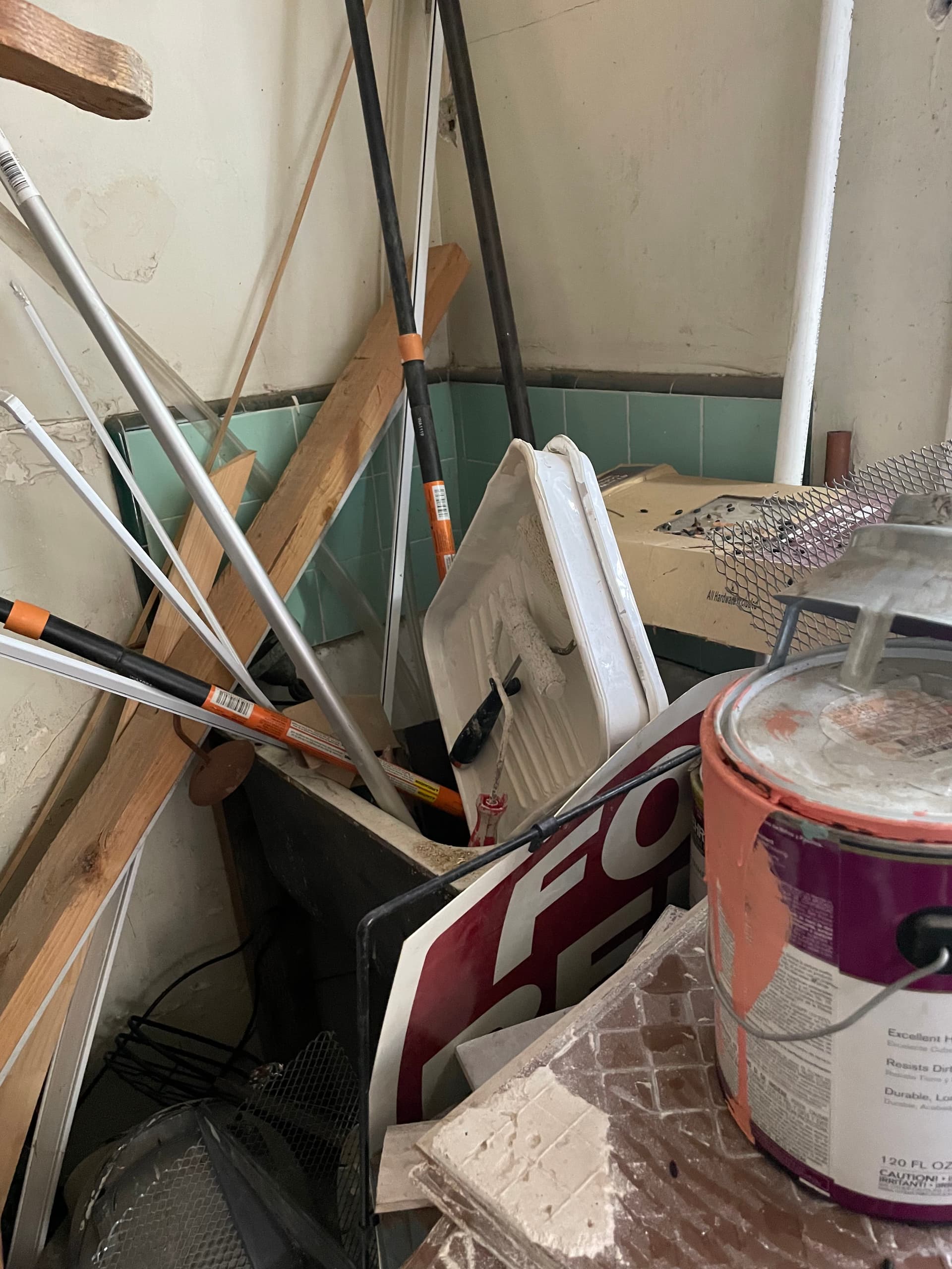 Gallery photos for Old Laundry Room Cleanout With Years of Junk Piled Up: Image #1